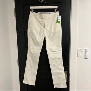 H&M White Slim Leg Pants Size 32R NWT